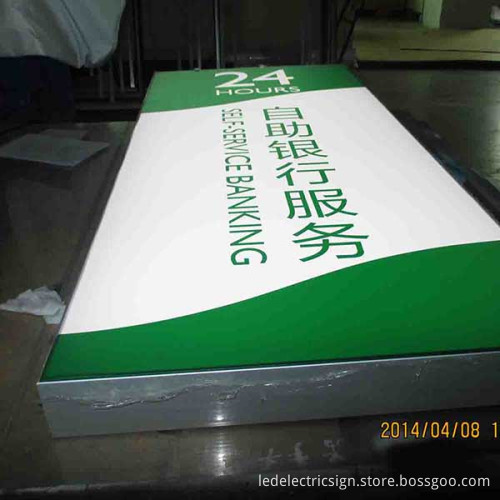 Aluminum Frame LED Sign for Shop Front Name Advertising Aluminum LED Light Box Display